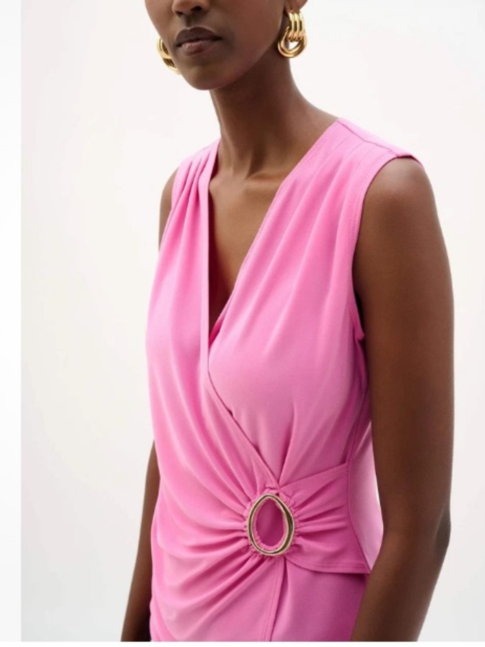 Joseph Ribkoff Silky Knit Fitted Wrap Top